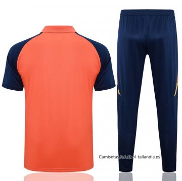 Conjunto Polo del Manchester United 2024-2025 Naranja