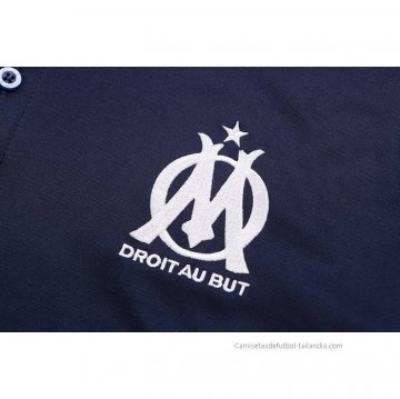 Conjunto Polo del Olympique Marsella 2022-2023 Azul Marino