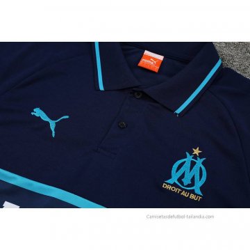 Conjunto Polo del Olympique Marsella 2022-2023 Azul Marino