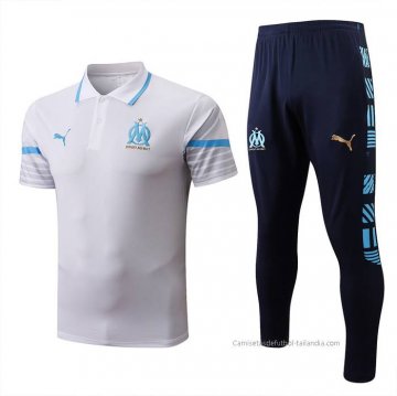 Conjunto Polo del Olympique Marsella 2022-2023 Blanco Conjunto Polo del Olympique Marsella 2022-2023 Blanco