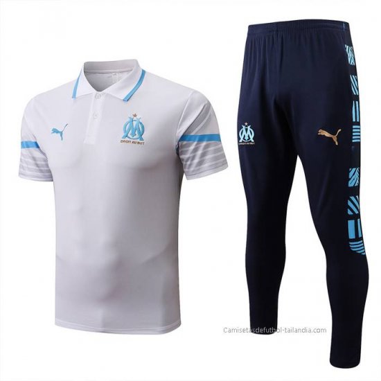Conjunto Polo del Olympique Marsella 2022-2023 Blanco - Haga un click en la imagen para cerrar