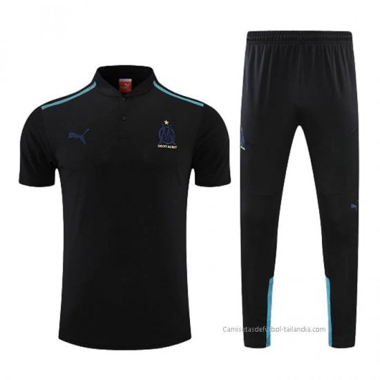 Conjunto Polo del Olympique Marsella 2022-2023 Negro - Haga un click en la imagen para cerrar