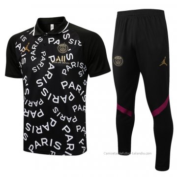 Conjunto Polo del Paris Saint-Germain Jordan 2021-2022 Negro Conjunto Polo del Paris Saint-Germain Jordan 2021-2022 Negro