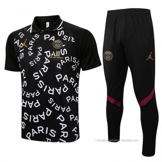 Conjunto Polo del Paris Saint-Germain Jordan 2021-2022 Negro - Haga un click en la imagen para cerrar