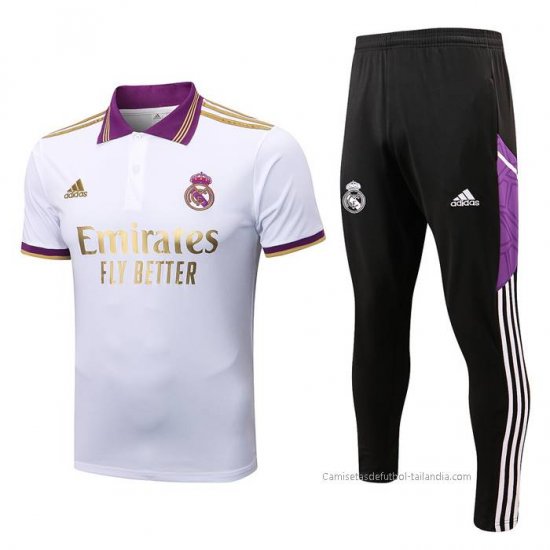 Conjunto Polo del Real Madrid 2022-2023 Blanco - Haga un click en la imagen para cerrar