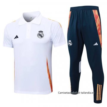 Conjunto Polo del Real Madrid 2024-2025 Blanco Conjunto Polo del Real Madrid 2024-2025 Blanco