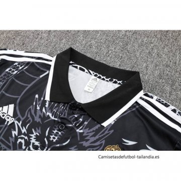 Conjunto Polo del Real Madrid Dragon 2024-2025 Negro