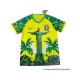 Tailandia Camiseta Brasil Jesus 2025-2026 Amarillo Verde