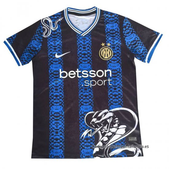 Tailandia Camiseta Inter Milan Special 2024-2025 Azul Negro - Haga un click en la imagen para cerrar