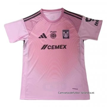 Tailandia 2ª Camiseta Tigres UANL Portero 2025-2026 Rosa
