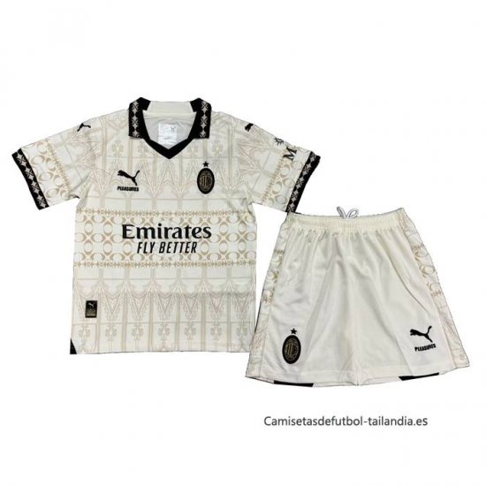 Camiseta AC Milan Pleasures Portero Nino 2023-2024 - Haga un click en la imagen para cerrar