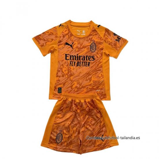 Camiseta AC Milan Portero Nino 2025-2026 Naranja - Haga un click en la imagen para cerrar