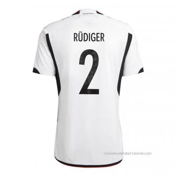 1ª Camiseta Alemania Jugador Rudiger 2022 1ª Camiseta Alemania Jugador Rudiger 2022
