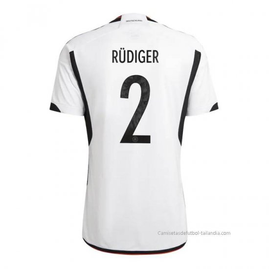 1ª Camiseta Alemania Jugador Rudiger 2022 - Haga un click en la imagen para cerrar