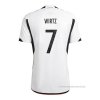 1ª Camiseta Alemania Jugador Wirtz 2022