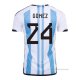 1ª Camiseta Argentina Jugador Gomez 2022