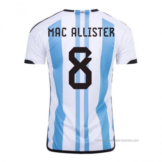 1ª Camiseta Argentina Jugador Mac Allister 2022 - Haga un click en la imagen para cerrar