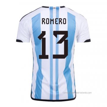 1ª Camiseta Argentina Jugador Romero 2022 1ª Camiseta Argentina Jugador Romero 2022
