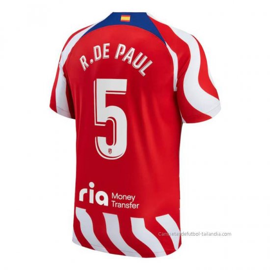 1ª Camiseta Atletico Madrid Jugador R.De Paul 2022-2023 - Haga un click en la imagen para cerrar