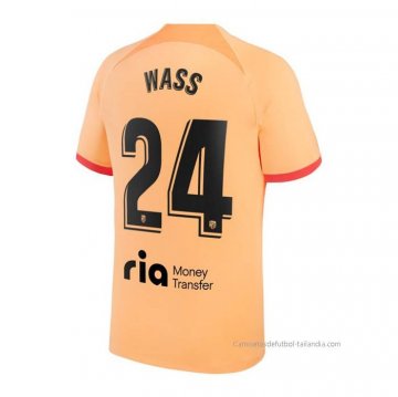 3ª Camiseta Atletico Madrid Jugador Wass 2022-2023 3ª Camiseta Atletico Madrid Jugador Wass 2022-2023