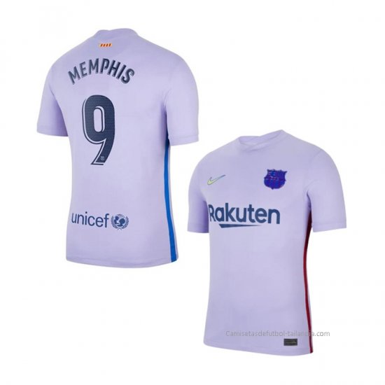 2ª Camiseta Barcelona Jugador Memphis 2021-2022 - Haga un click en la imagen para cerrar