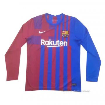 1ª Camiseta Barcelona Manga Larga 2021-2022 1ª Camiseta Barcelona Manga Larga 2021-2022