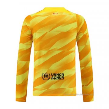 Camiseta Barcelona Portero Manga Larga 2023-2024 Amarillo