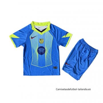 Camiseta Barcelona Special Nino 2025-2026 Azul Camiseta Barcelona Special Nino 2025-2026 Azul