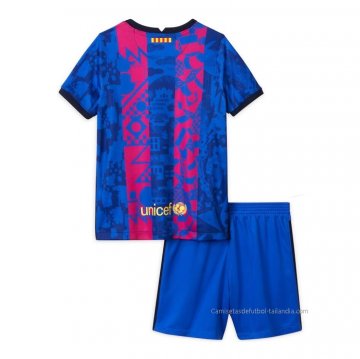 3ª Camiseta Barcelona Nino 2021-2022