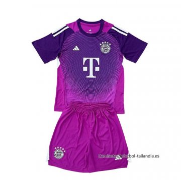 Camiseta Bayern Munich Portero Nino 2025-2026 Purpura