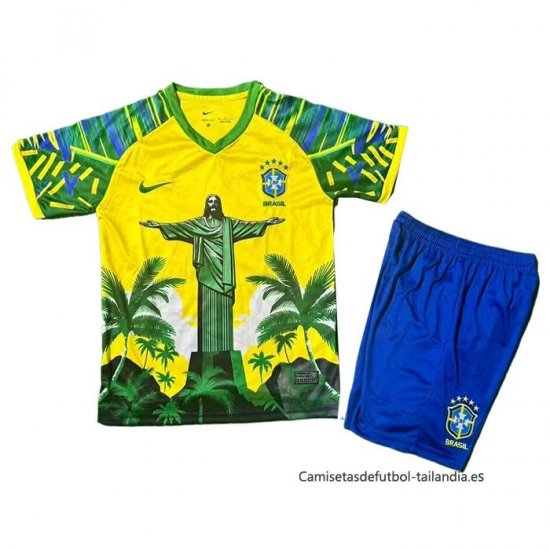 Camiseta Brasil Jesus Nino 2025-2026 Amarillo - Haga un click en la imagen para cerrar