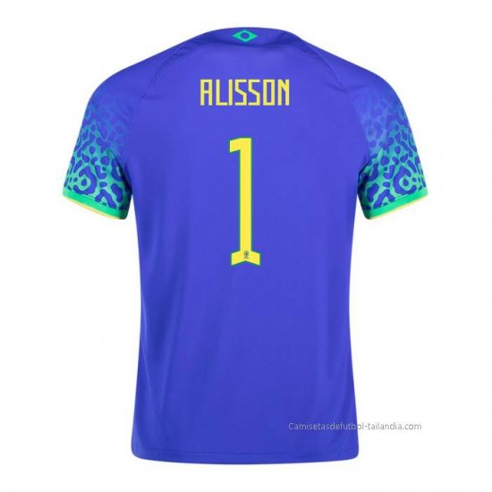 2ª Camiseta Brasil Jugador Alisson 2022 - Haga un click en la imagen para cerrar