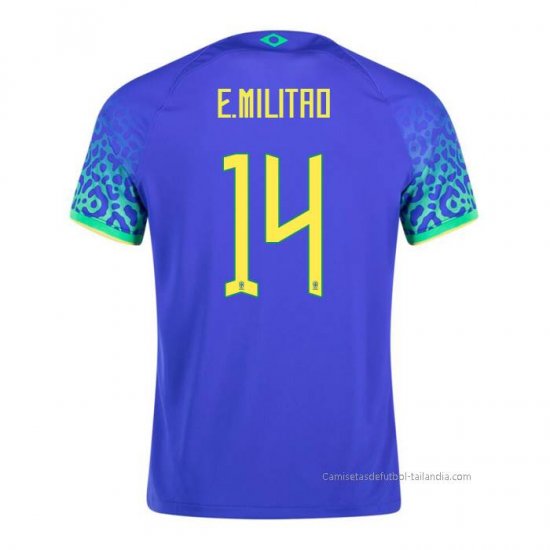 2ª Camiseta Brasil Jugador E.Militao 2022 - Haga un click en la imagen para cerrar