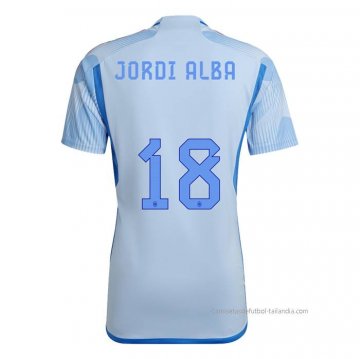 2ª Camiseta Espana Jugador Jordi Alba 2022 2ª Camiseta Espana Jugador Jordi Alba 2022