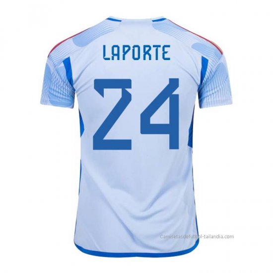 2ª Camiseta Espana Jugador Laporte 2022 - Haga un click en la imagen para cerrar