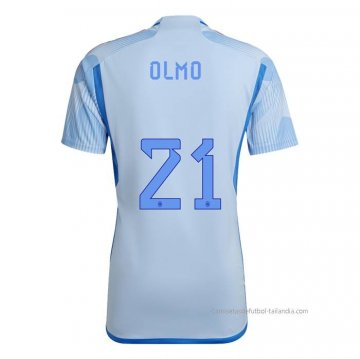 2ª Camiseta Espana Jugador Olmo 2022 2ª Camiseta Espana Jugador Olmo 2022