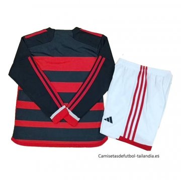 1ª Camiseta Flamengo Manga Larga Nino 2024