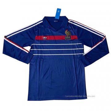 1ª Camiseta Francia Manga Larga Retro 1984-1986 1ª Camiseta Francia Manga Larga Retro 1984-1986