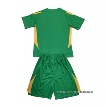 Camiseta Italia Portero Nino 2024-2025 Verde