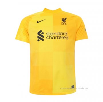 Camiseta Liverpool Portero 2021-2022 Amarillo Camiseta Liverpool Portero 2021-2022 Amarillo
