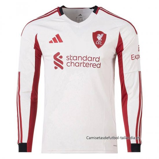 2ª Camiseta Liverpool Manga Larga 2025-2026 - Haga un click en la imagen para cerrar