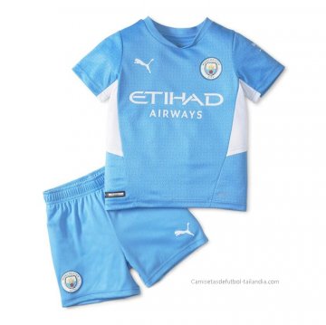 1ª Camiseta Manchester City Nino 2021-2022 1ª Camiseta Manchester City Nino 2021-2022