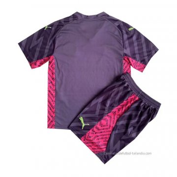 Camiseta Manchester City Portero Nino 2023-2024 Purpura