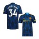 3ª Camiseta Manchester United Jugador Van De Beek 2021-2022