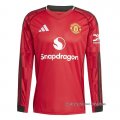 1ª Camiseta Manchester United Manga Larga 2025-2026
