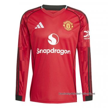 1ª Camiseta Manchester United Manga Larga 2025-2026 1ª Camiseta Manchester United Manga Larga 2025-2026