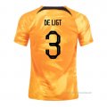 1ª Camiseta Paises Bajos Jugador De Ligt 2022