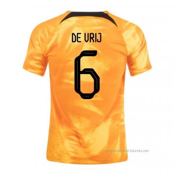 1ª Camiseta Paises Bajos Jugador De Vrij 2022 1ª Camiseta Paises Bajos Jugador De Vrij 2022