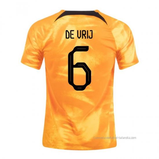 1ª Camiseta Paises Bajos Jugador De Vrij 2022 - Haga un click en la imagen para cerrar