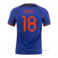 2ª Camiseta Paises Bajos Jugador Taylor 2022